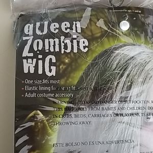 Costume wig queen zombie